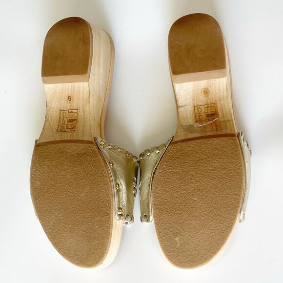Jack Rogers Breakers Clog Sandal Gold Size 9 - Picture 4 of 7